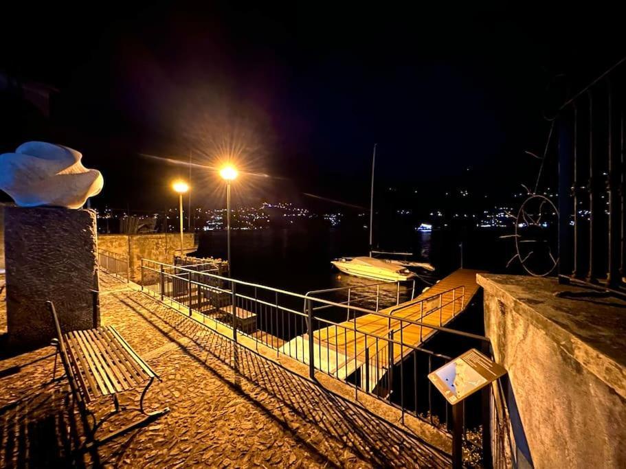 Romantic Home Stone With Amazing View Lake Of Como And Oleandra Laglio Esterno foto