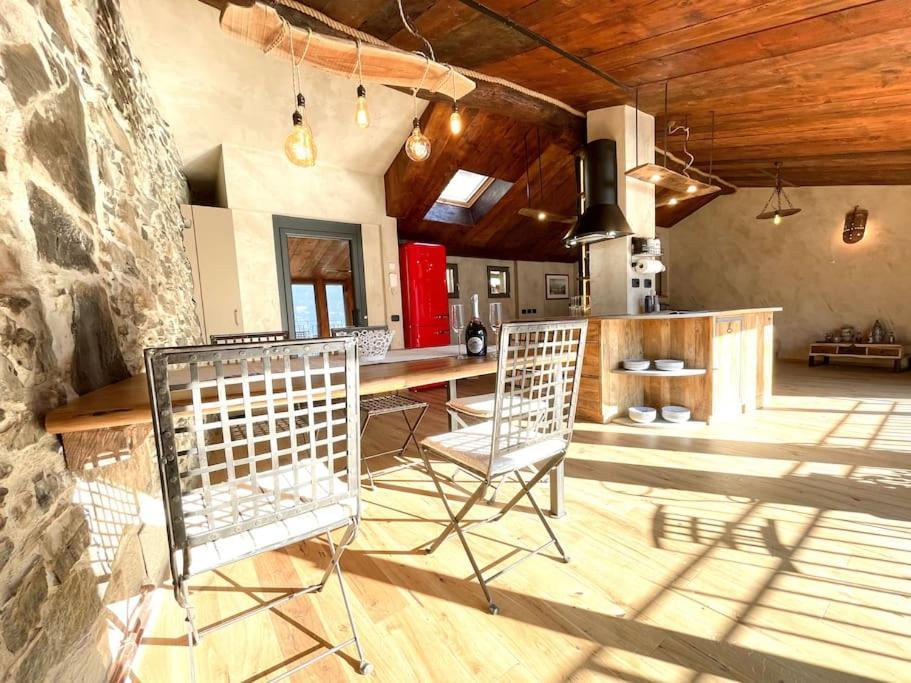 Romantic Home Stone With Amazing View Lake Of Como And Oleandra Laglio Esterno foto