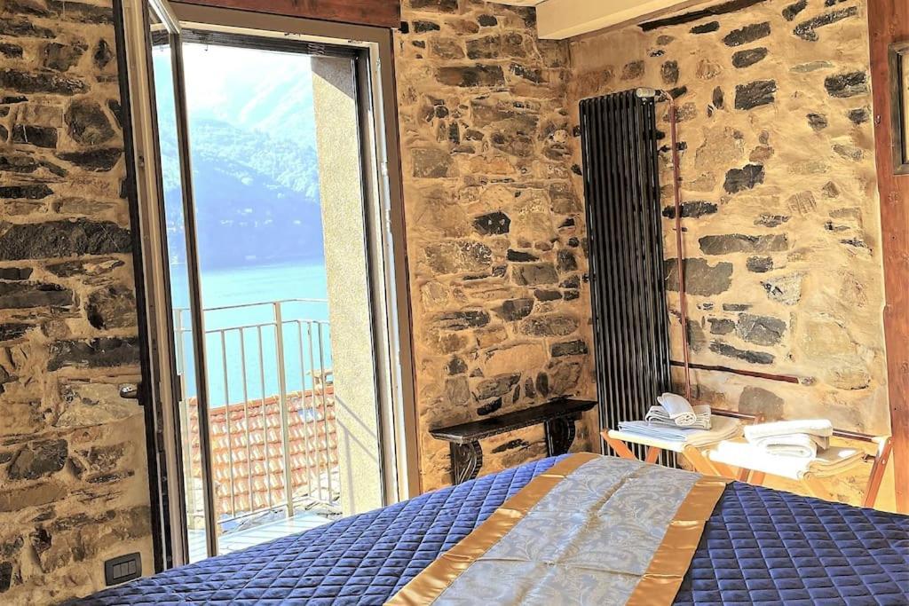 Romantic Home Stone With Amazing View Lake Of Como And Oleandra Laglio Esterno foto